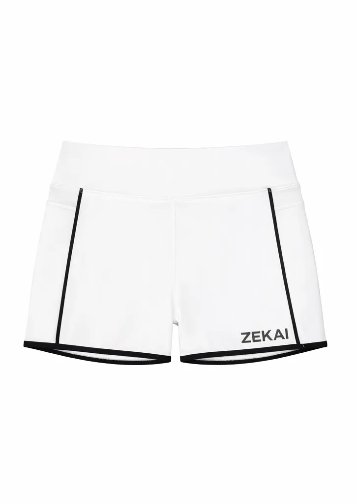 Short Legging Ivory Edge - Blanco